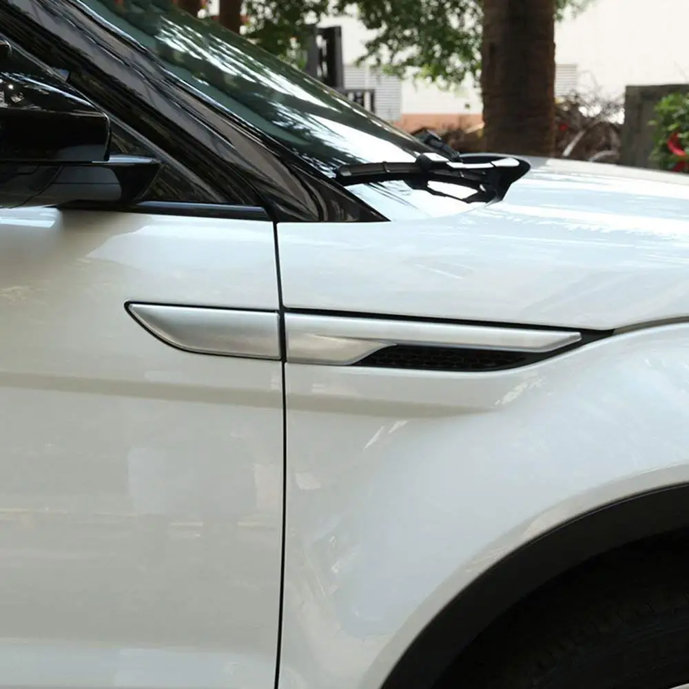 Для Land Rover Range Evoque 2012 2019 черное серебряное боковое крыло с вентиляционным