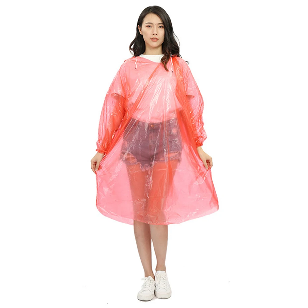 Одноразовый взрослый аварийный водонепроницаемый плащ для путешествий с