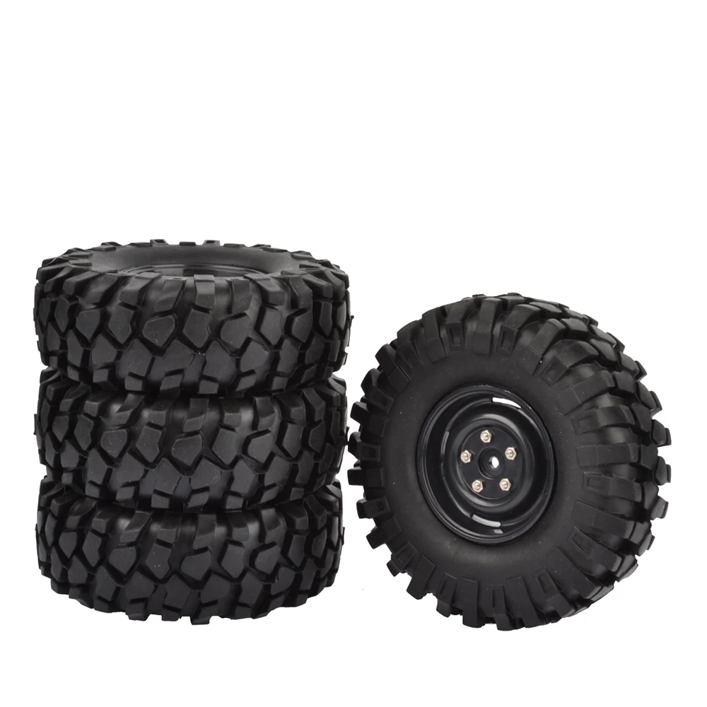 

4PCS 1.9 Inch Tires/Tyres Wheel Rims 108mm for 1/10 RC Crawler Car Axial SCX10 90046 Traxxas TRX4 D90 D110