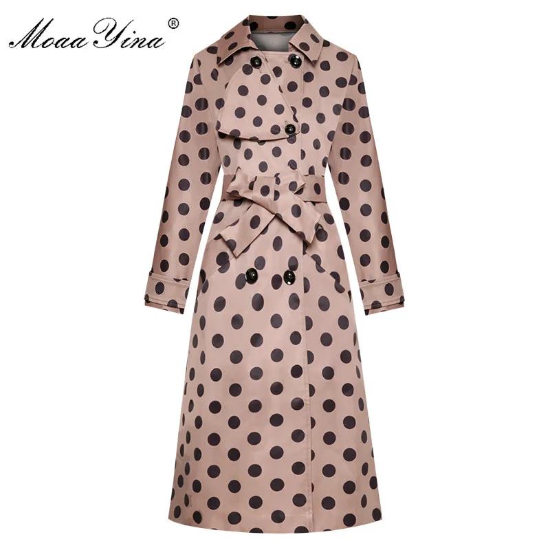 MoaaYina/модная дизайнерская ветровка на шнуровке осенне зимнее женское двубортное