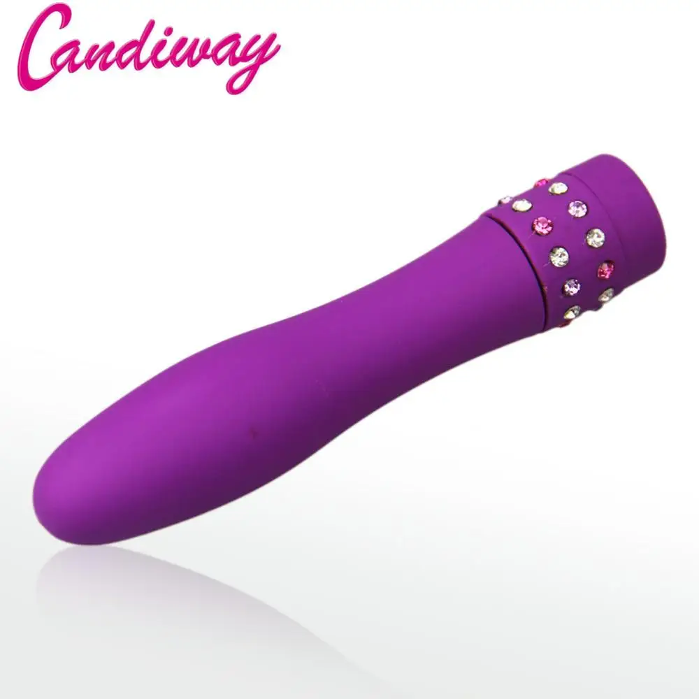 Candiway силиконовая мини-пуля алмазное украшение вибратор вагинальный G-spot