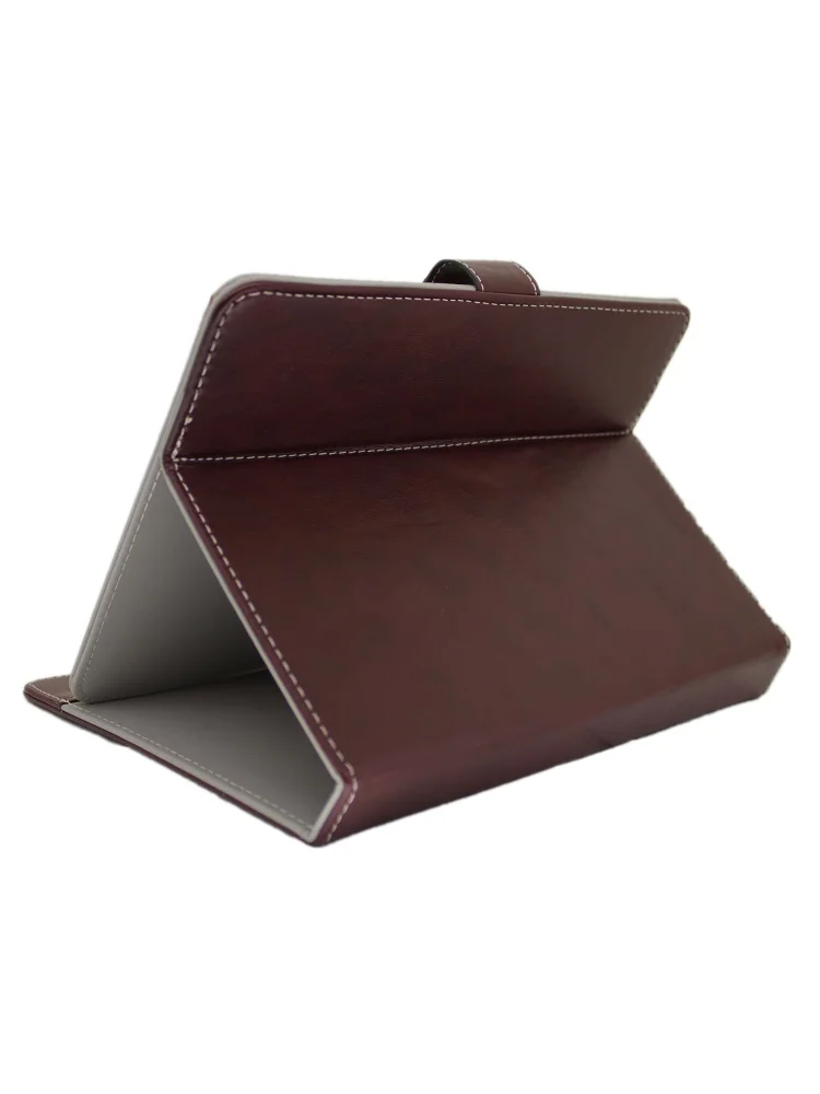 Универсальный чехол-книжка для планшета (гладкая кожа) 9 дюймов | Компьютеры и