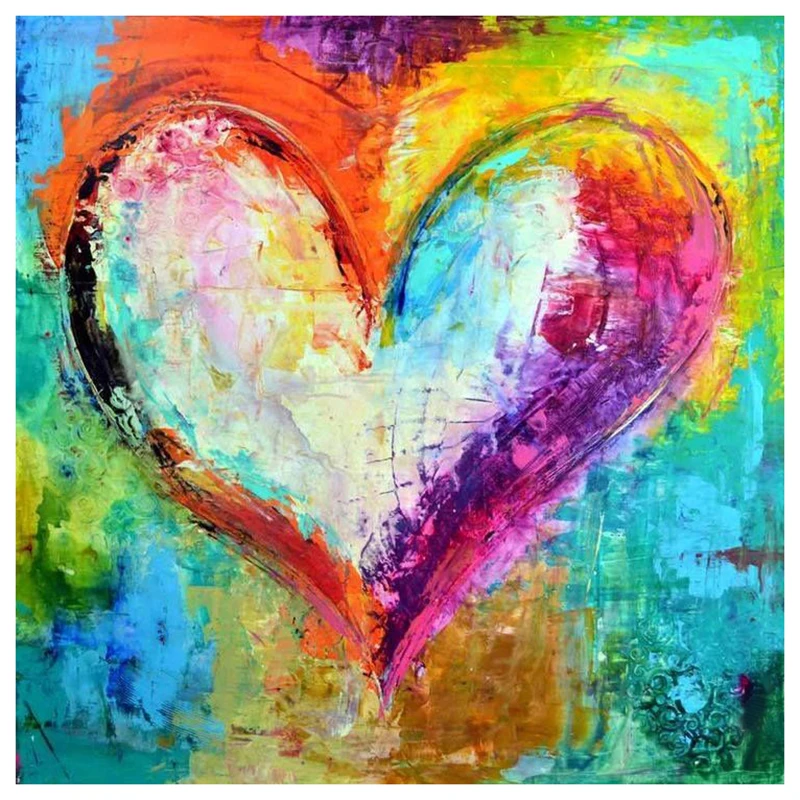 Heart-25 LaoJieYuan 5D DIY алмазная живопись для дома сердце крест комплект настенный полный БУРЕНИЕ вышивка украшение дома подарок - Цвет: Heart-25