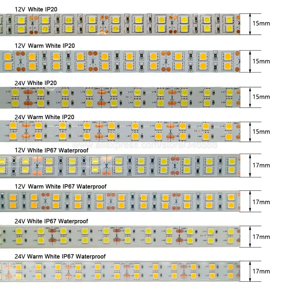 SMD 120, 5 , 5050  /, 12 , 24   ,    IP20 IP67,