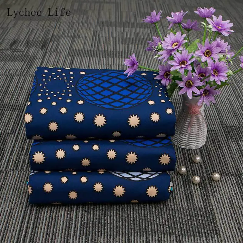 Lychee Life 1 ярд нигерийская анкарская африканская полиэфирная ткань настоящая