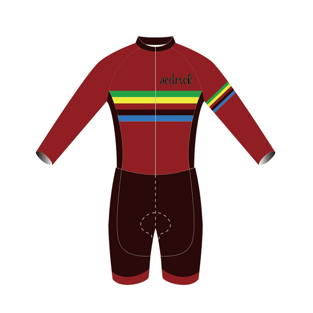 Изготовленный На Заказ велосипедный костюм с длинным рукавом и шортами