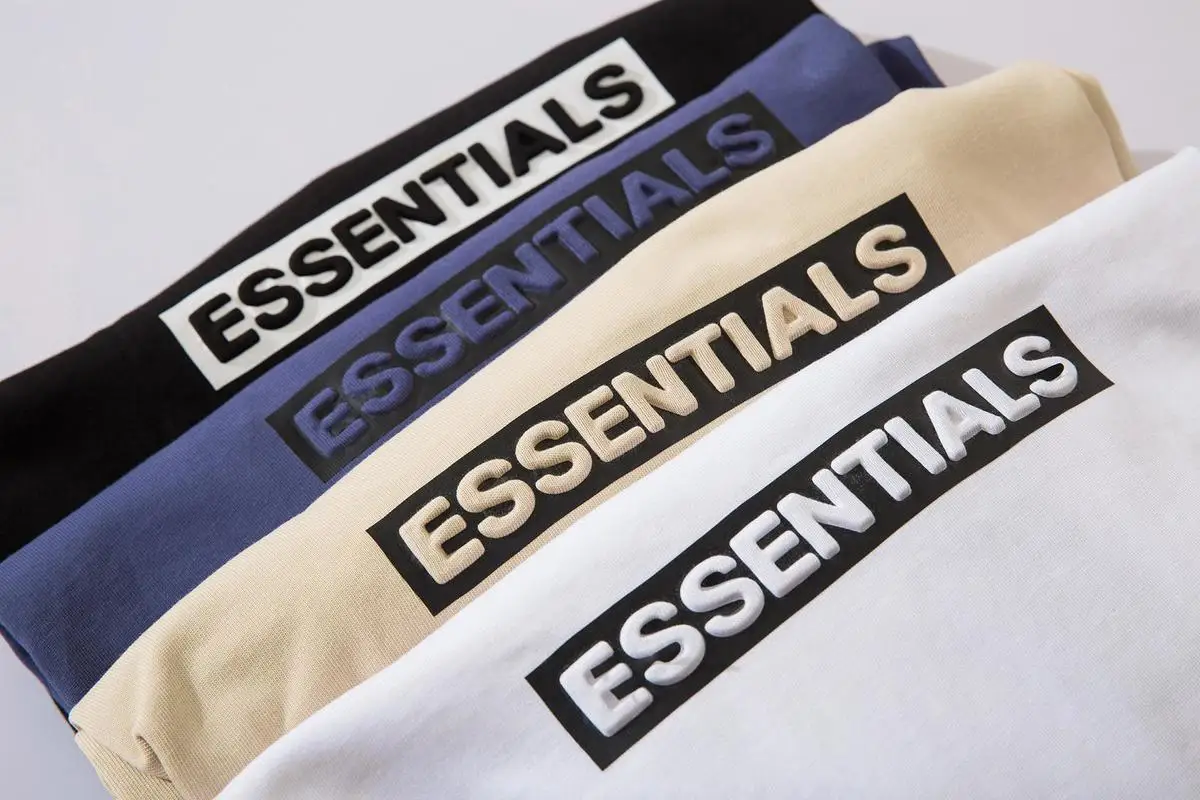 

21ss high quality Essentials t shirt Wash long sleeve Essentials top tee men women Kanye West Vintage hip hop Essentials t shirt