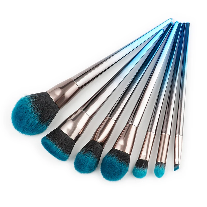 4 \ 7 шт наборы кистей для макияжа градиентные алмазные в стиле Кабуки пудра основа