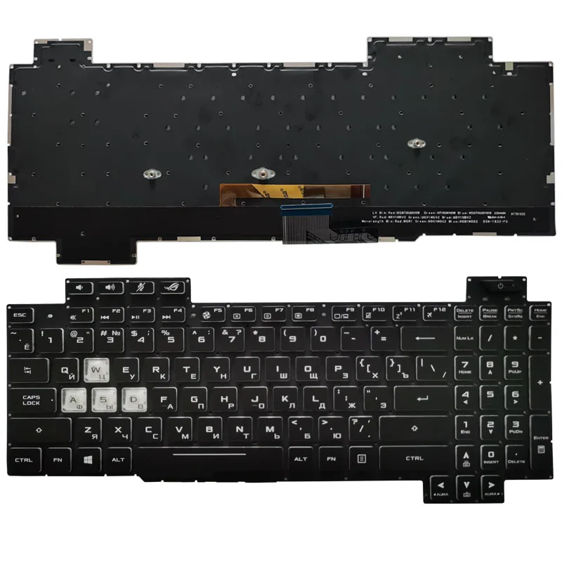 

laptop Russian/RU keyboard for Asus ROG Strix Scar II GL704 GL704GM GL704GM-DH74 GL704GV GL704GV-DS74 GL704GW GL704GW-PS74