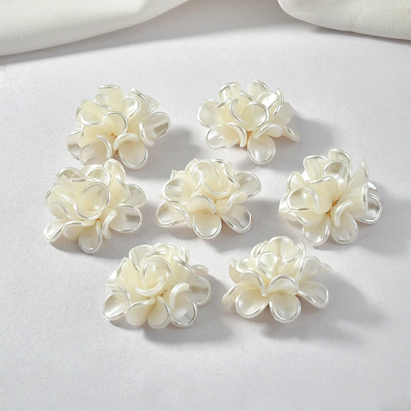 Жемчужные акриловые цветочные лепестки DIY серьги гвоздики украшение Материал