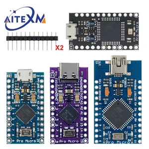 Pro Micro ATMEGA32U4 5V16 МГц модуль с Загрузчиком для arduino Мини USBMicro USB с 2 ряда штыревой разъём для arduino