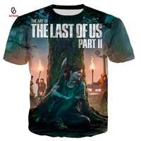bzteam game the last of us part ii t shirt menswomens 3d the last of us part ii printed t shirt casual harajuku style street