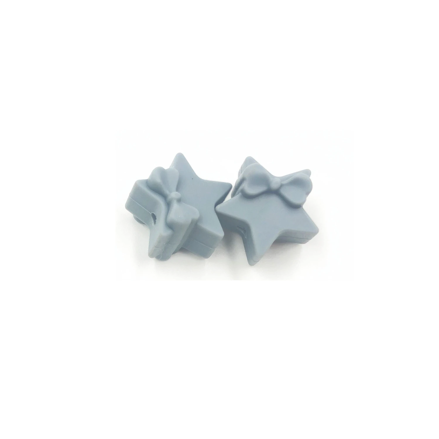 10pcs Silicone Teething Beads Five-pointed Star Food Grade Baby Silicone Beads BPA Free Babies Accessories Newborn Toys