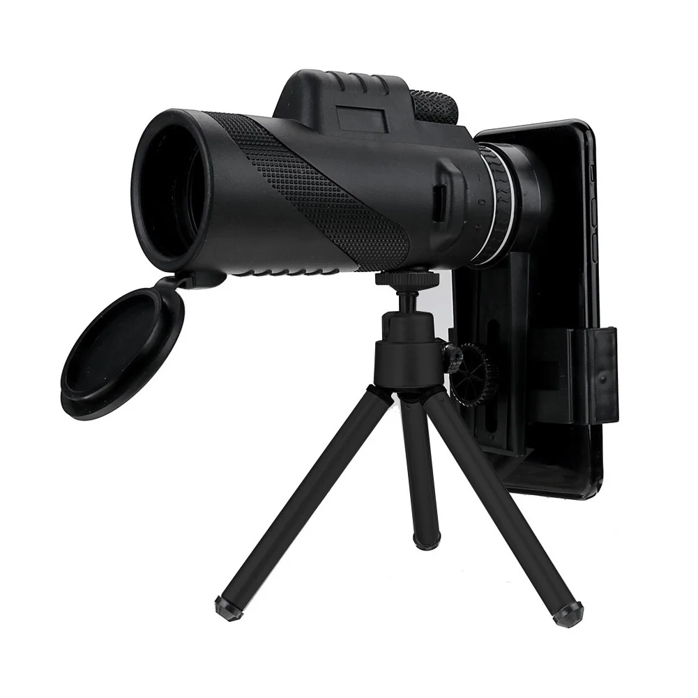 

80x100 HD Monocular Telescope Zoom Tripod Portable Day/Night Vision Camping Phone Clip Outdoor