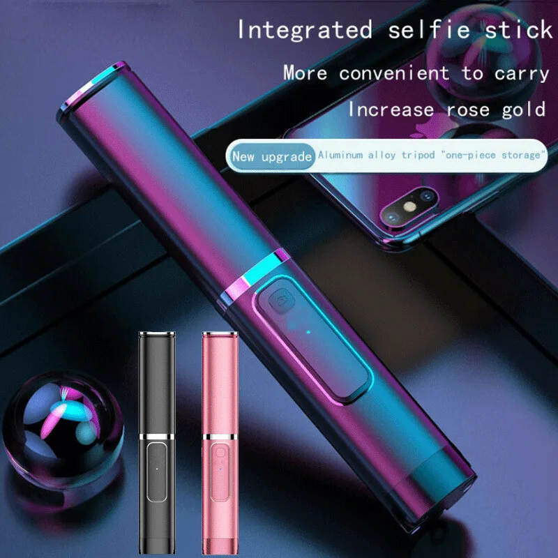 Портативный Встроенный штатив селфи палка скрытый кронштейн для телефона Bluetooth