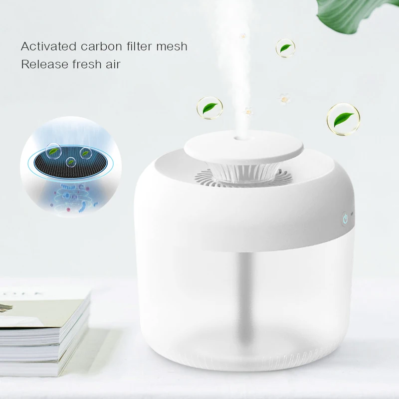 

Household Large-Capacity Air Humidifier Mute Humidifying Colorful Atmosphere Light USB Nano Atomization Water Humidifier 41D