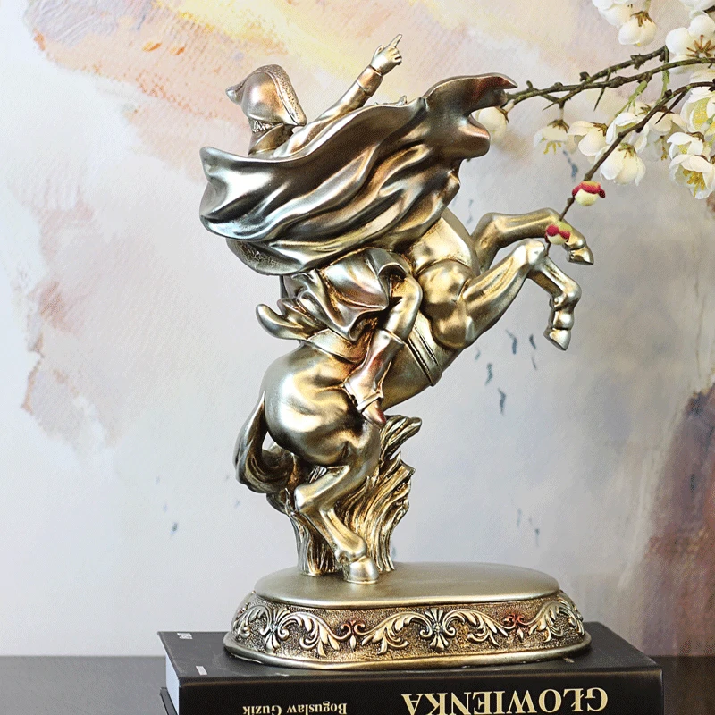 Статуэтка рыцаря Наполеона в европейском стиле статуэтка из смолы украшение для