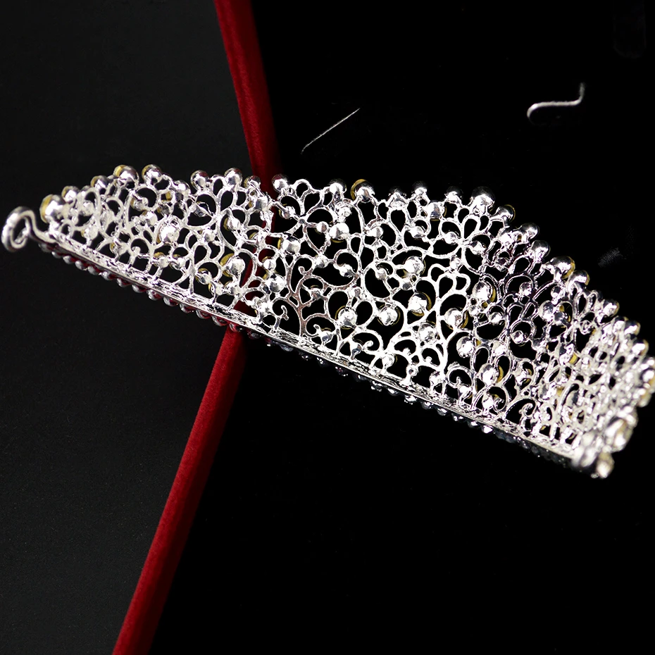 Silver Crystal Bride Tiara For Weeding Rhinestone Crown Bridal Tiaras Head Jewelry Diadem Headbands Wedding Headdress | Украшения и
