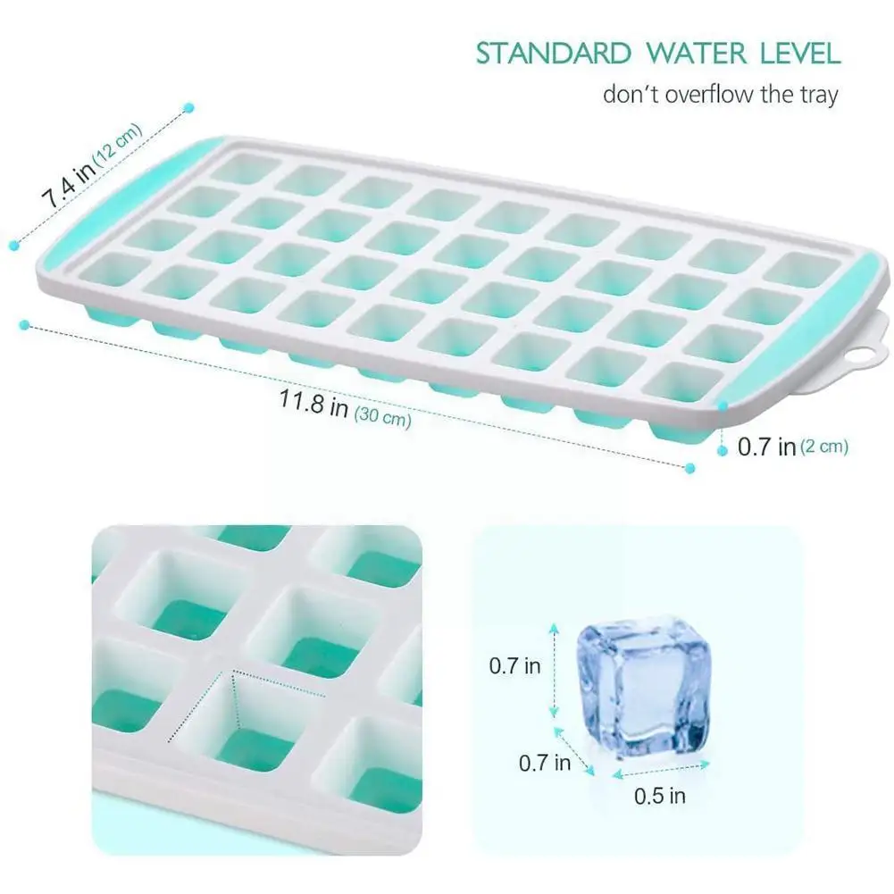 Силиконовый поддон для льда с 21 полостью форма сделай сам кубик 2021 удаляемая