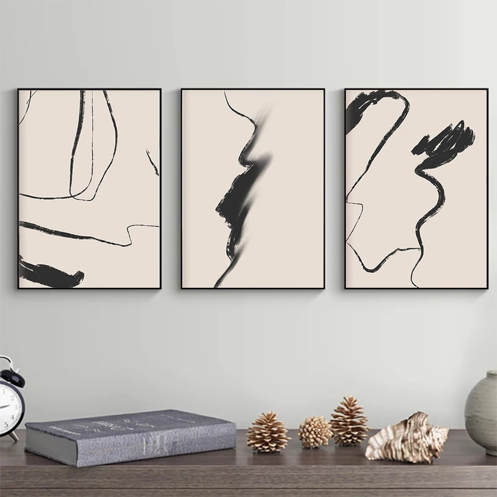

Nordic Abstract Line Poster Simple Canvas Painting Modern Art Print Minimalist Wall Picture For Living Room Home Decor