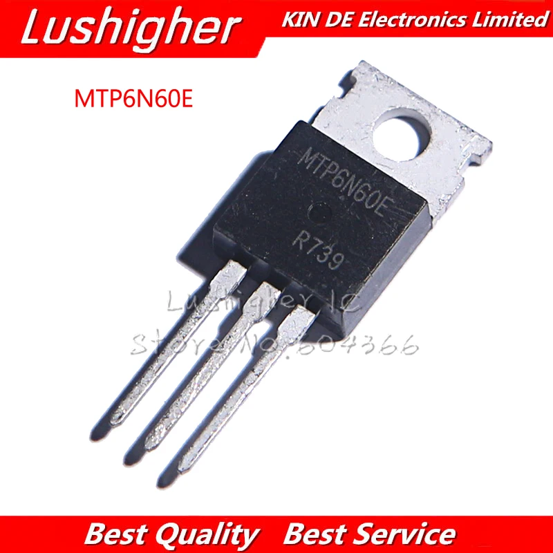 

5pcs MTP6N60E TO220 MTP6N60 TO-220