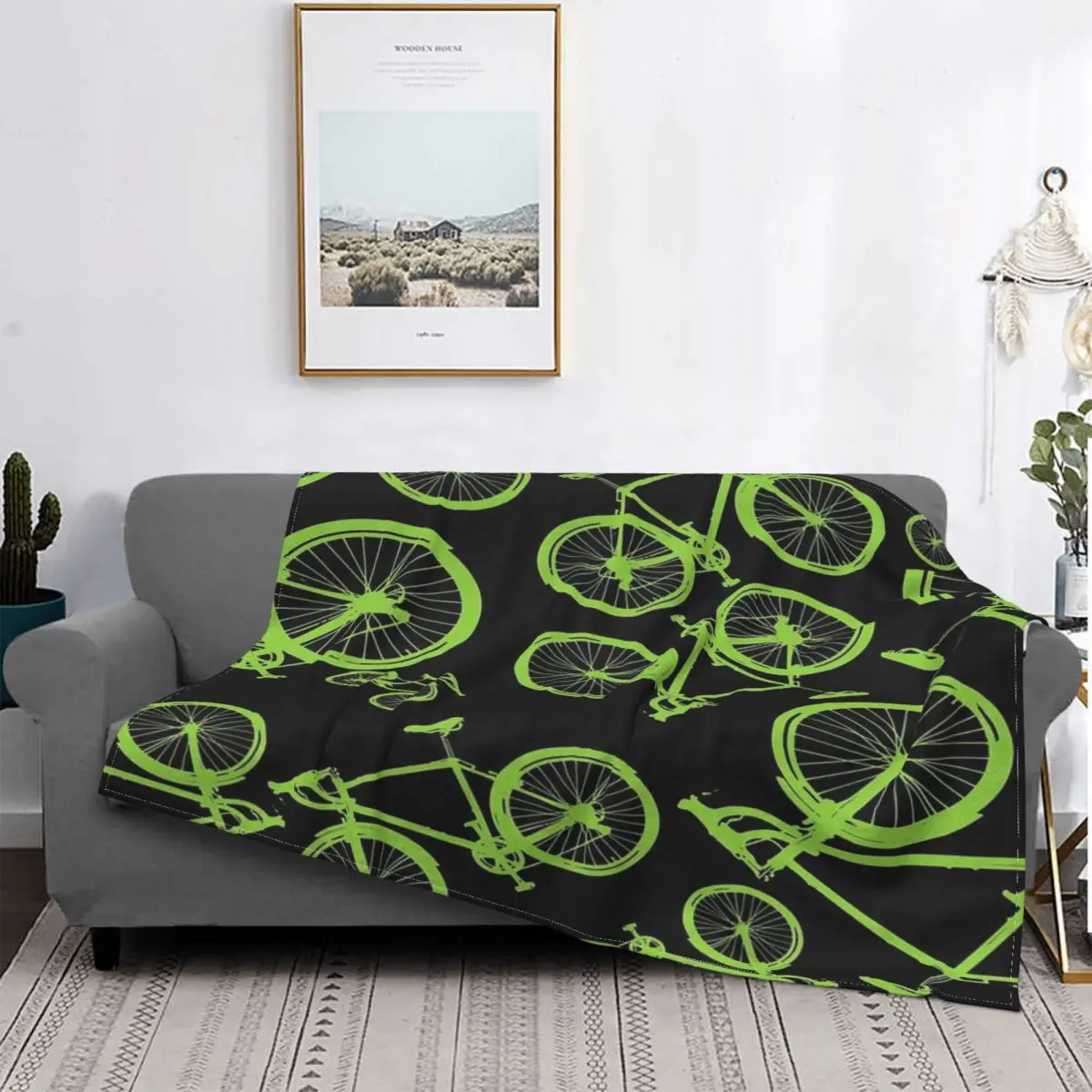 

Bikes todo el tiempo-manta verde, para cama colcha a cuadros, manta con capucha, colcha de verano
