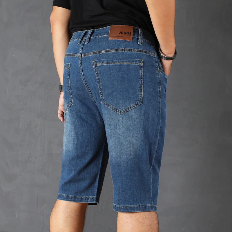 30-48 Plus Size 2021 Summer High Quality Baggy Men short Pants Male Casual Street Denim Fashion Mens Knee lenght Jeans Trousers