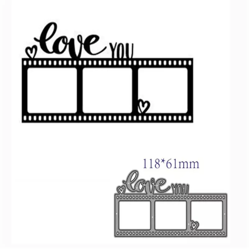 

Love Photo Frame Metal Cut Dies Stencils for Scrapbooking Stamp/Photo Album Decorative Embossing DIY Paper Cards
