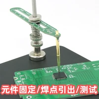 components ic chip module cpu circuit board pcb electronic production welding fixed test probe pressure needle burning