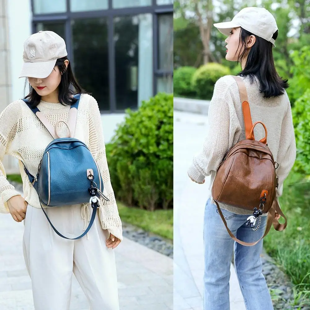 Женский ранец черный Мини Роскошный рюкзак из искусственной кожи Mochila Feminina Большой Вместительный рюкзак для девочек полукруглый спортивный рюкзак для путешествий