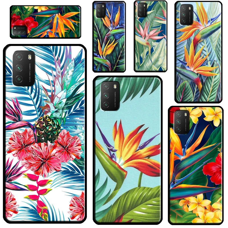 Тропический рай Гавайские птицы для Xiaomi Mi 12X10T 11T Pro 11 Lite чехол телефона POCO F3 F1 F2 M3 M4
