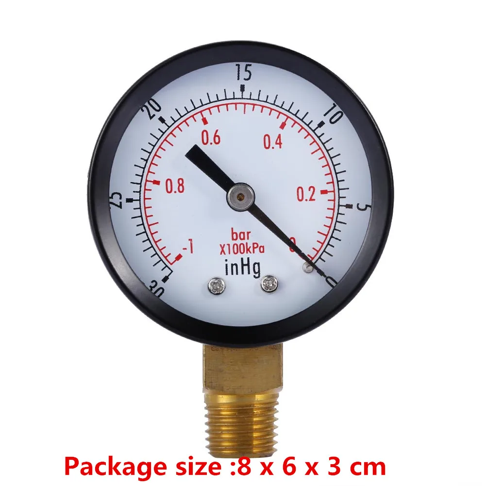 2 дюймовый циферблат сухой утилиты цифровой вакуумный манометр 1/4 &quotNPT нижнее