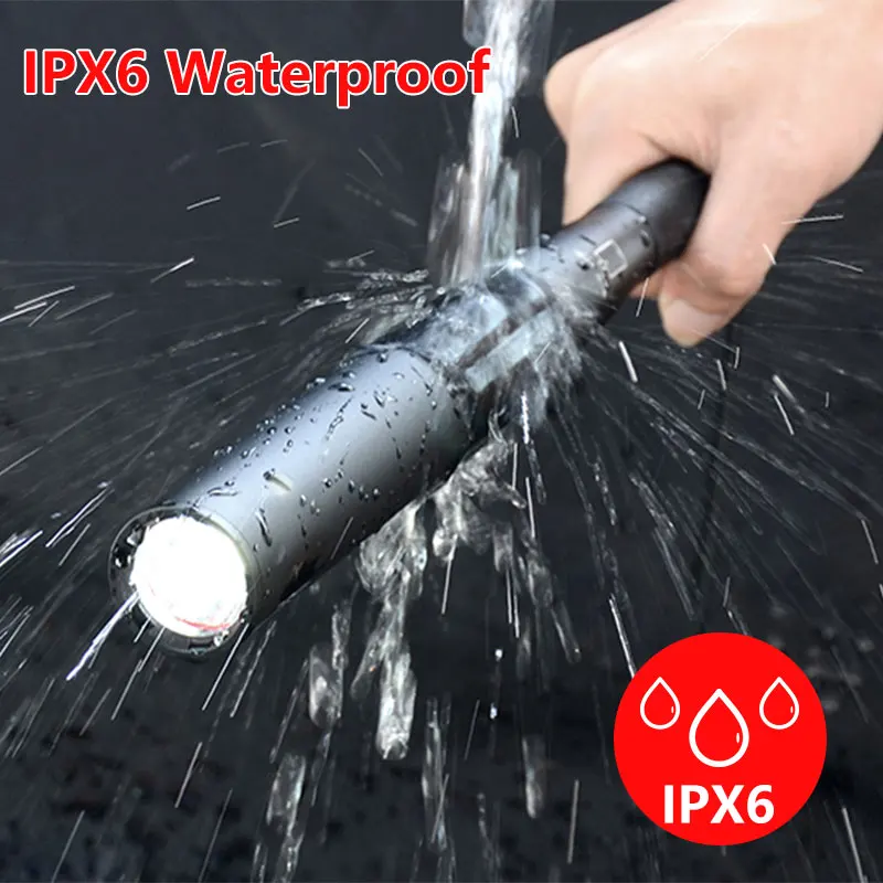 LED Baseball Bat Flashlight T6 Super Bright Lamp Night Baton Multi-function Security Mace Hard Handheld Self-defense Torch Light | Освещение