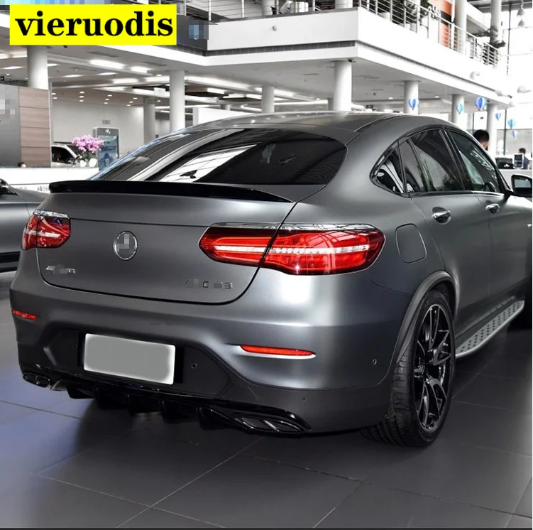 Спойлер для Mercedes GLC Class Coupe GLC300 GLC250 2016-2018 спойлер Benz GLC43 GLC260 задний из ABS автомобиля |