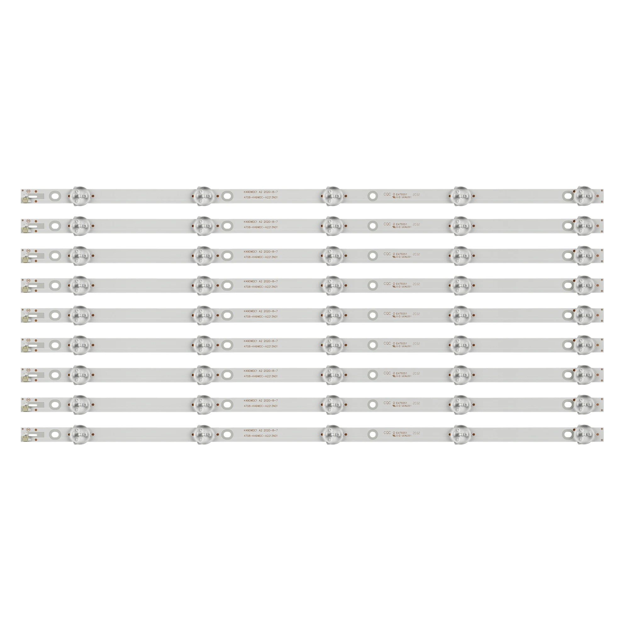 9 шт./лот светодиодная подсветка для 49BDL3056Q 49U5070 K490WDC1 A2 4708-K49WDC-A2213N01 5 ламп 4708-K49WDC-A3113N01