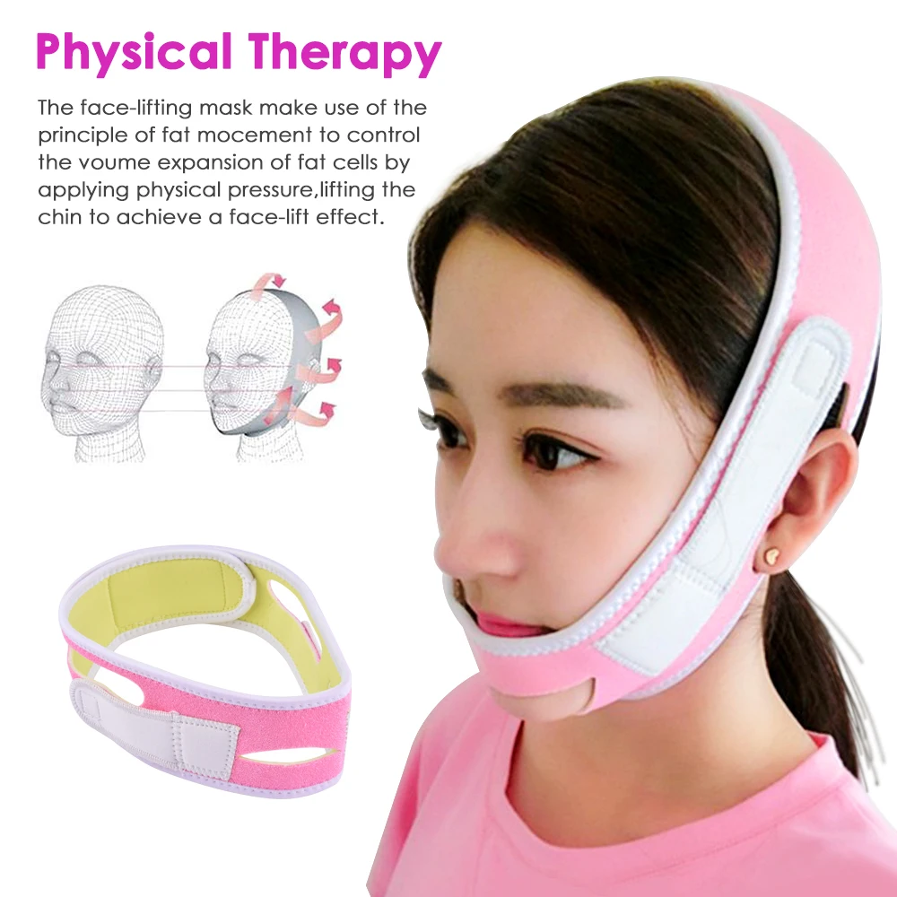 Пояс для похудения лица v образная линия лифтинг щек форма маска ремешок тонкий