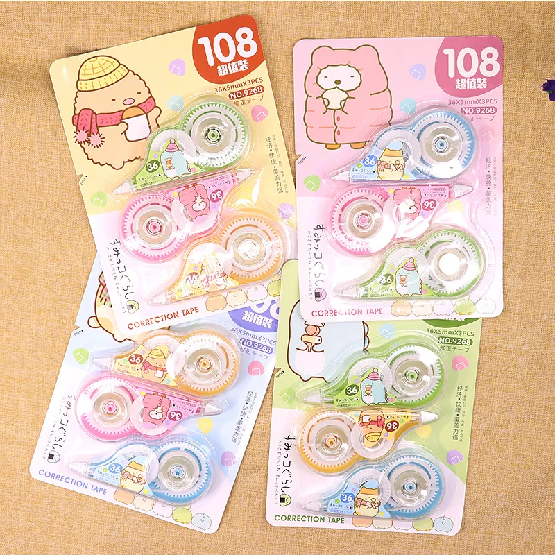 

36 шт./лот Sumikko Gurashi коррекция ленты мультфильм украшения наклейки рекламный подарок Канцтовары Школьные офисные принадлежности