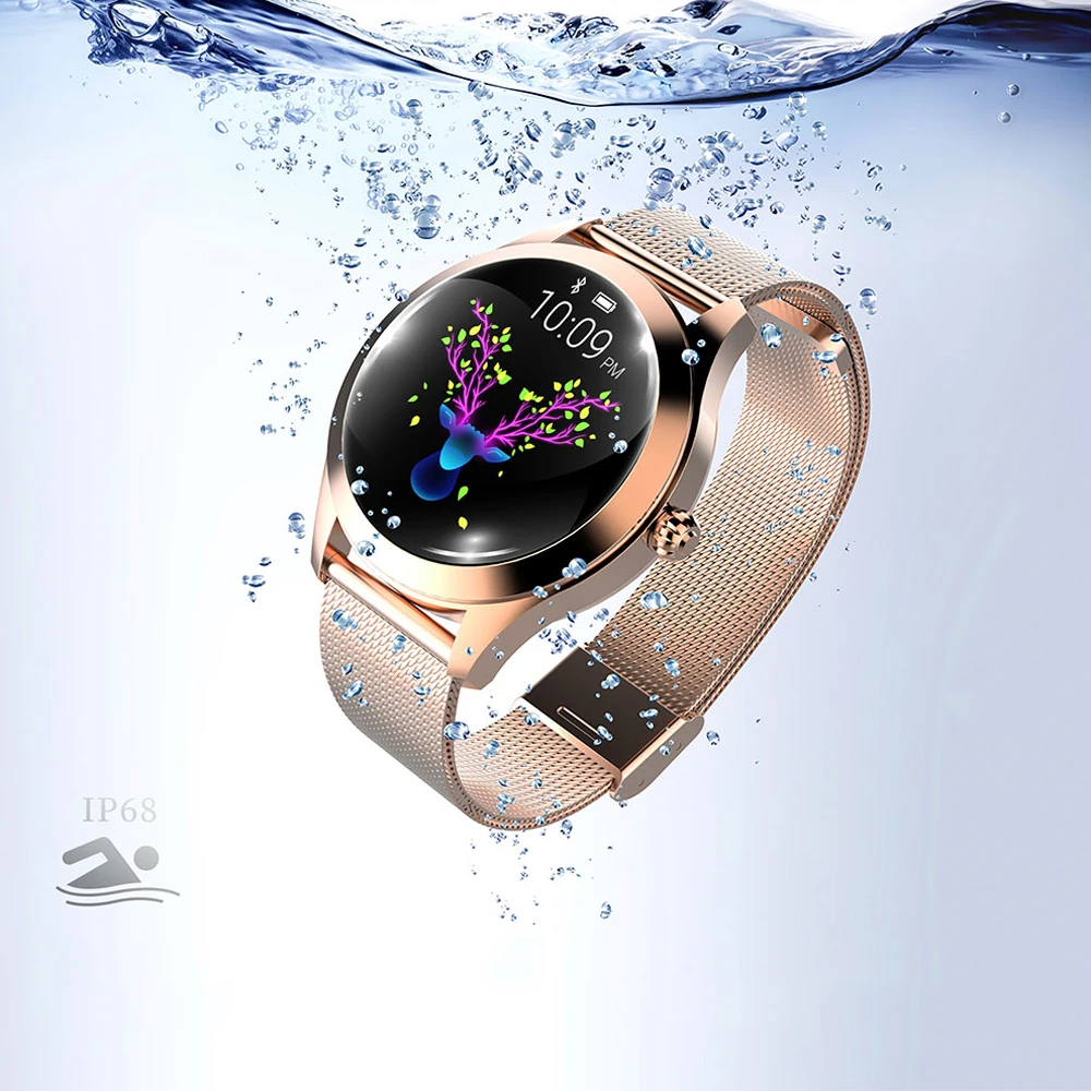 Какие выбрать умные часы для женщин. Часы Кингвеар kw10. Смарт часы kw10 женские. Часы ip68 Waterproof. Смарт часы ip68.