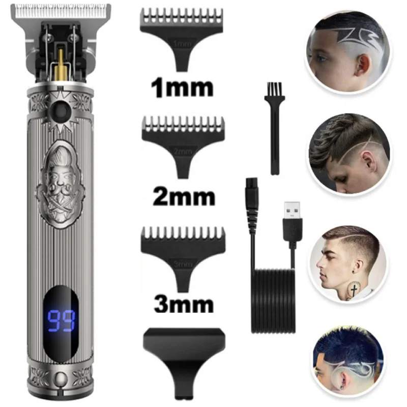 

Kemei KM-700H Barber Shop Oil Head 0mm Electric Hair Trimmer Professional Haircut Shaver Carving Hair Beard Machine Styling Tool