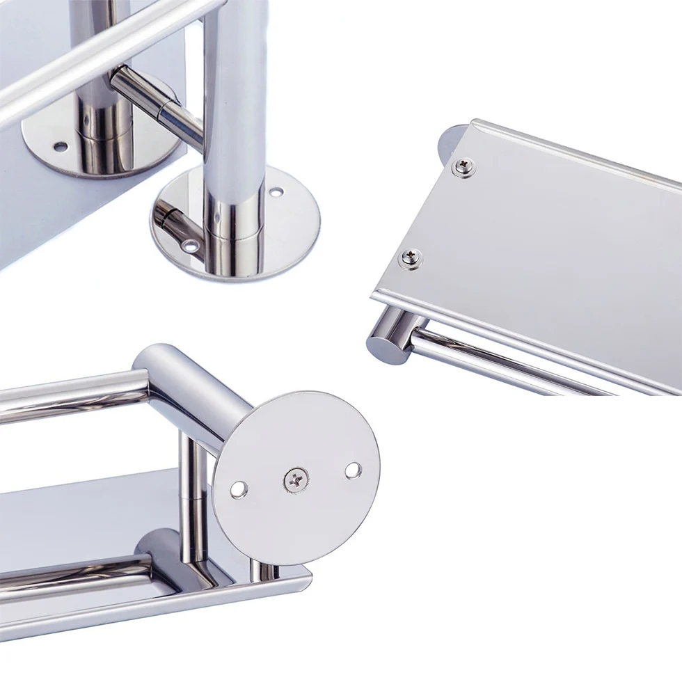 Зеркальная полированная Однослойная полка для ванной из нержавеющей стали 304