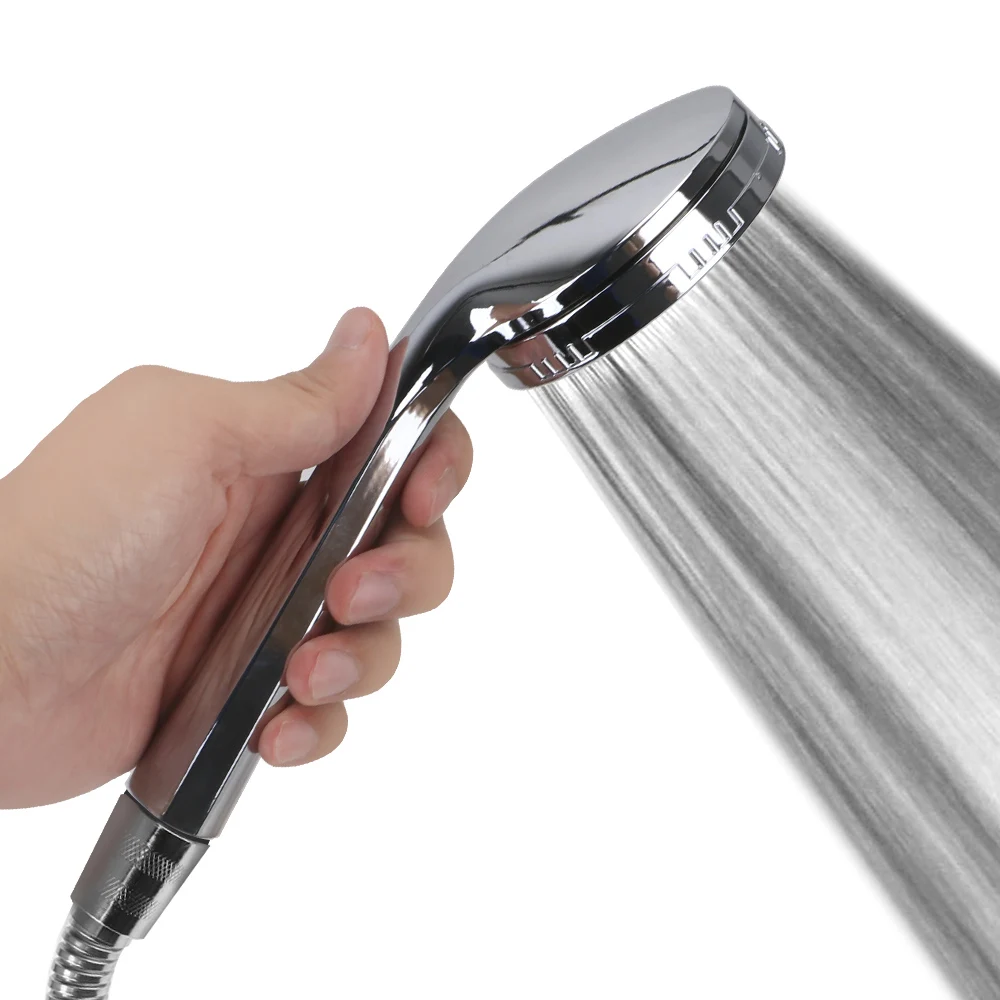 

Water Saving Spray Nozzle High Pressure Rainfall Chrome Bath Shower Head Pressurized Nozzle Shower Head High Quality 1pc