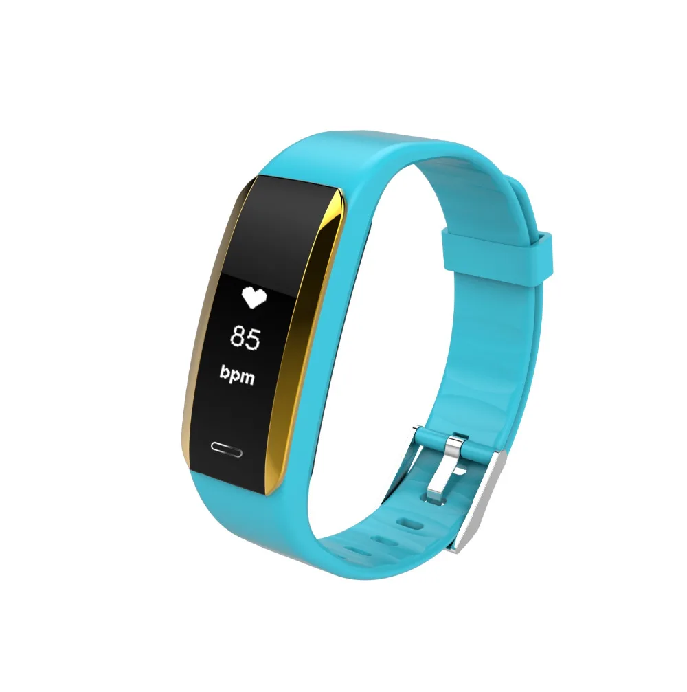 ABAY V07 smart bracelet watch with heart rate monitor blood pressure oxygen fitness tracker iOS Android | Электроника