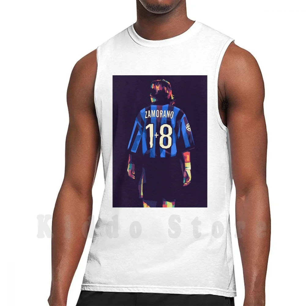 

Ivan Luis Zamoran Tank Tops Vest Sleeveless Ivan Luis Zamorano Zamorano Inter Football Soccer World Series