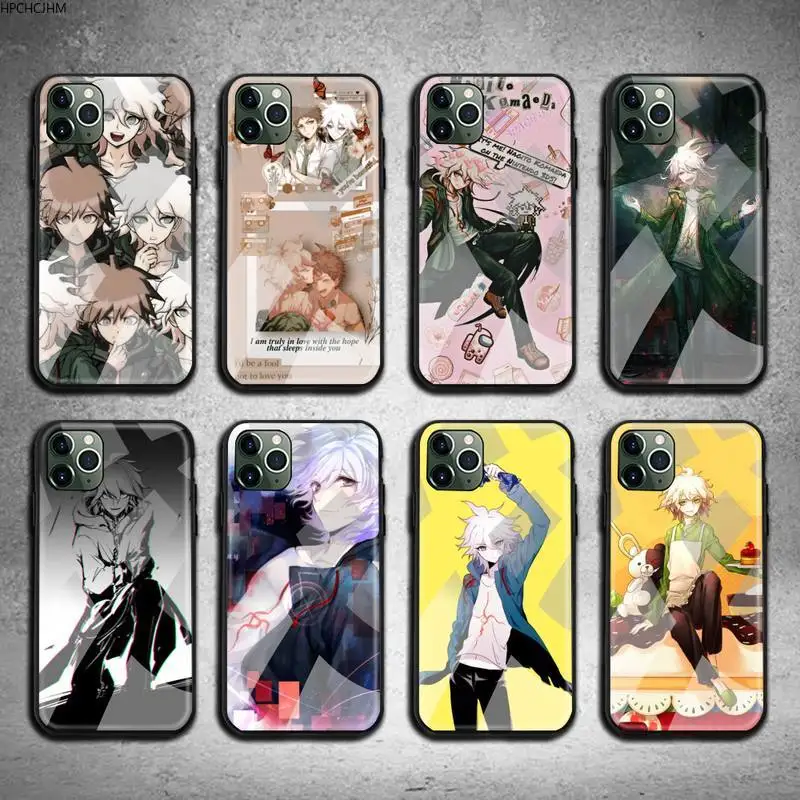 

Makoto Nagito Komaeda Phone Cases Tempered Glass For iPhone 12 11 Pro Max Mini XR XS MAX 8 X 7 6S 6 Plus SE 2020 cover