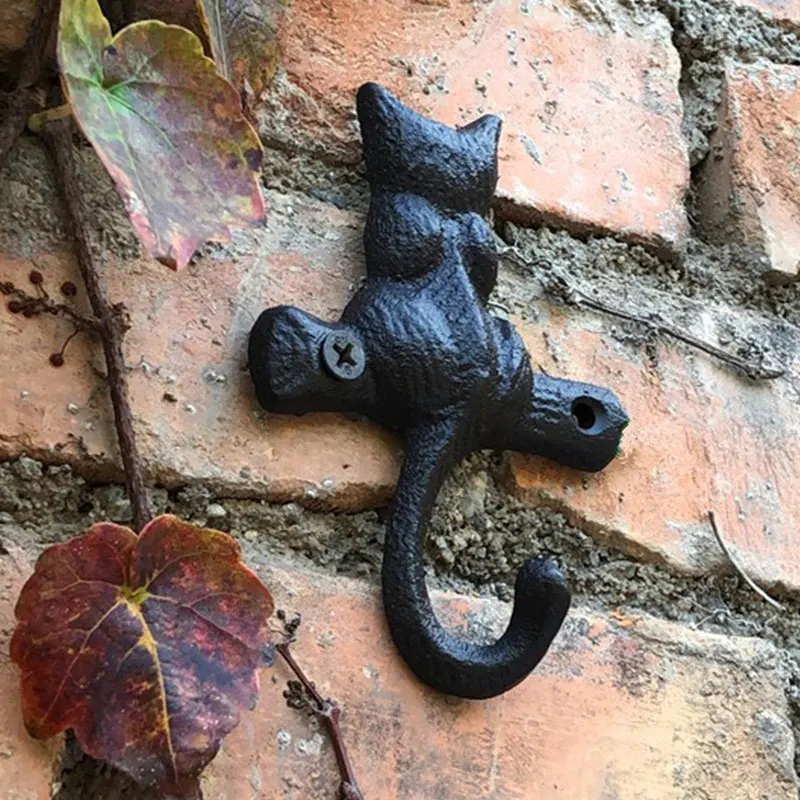 

1PC Cute Cat Multipurpose Wall Mounted Resin Hooks Key Holder for Home Living Room Bedroom Decoration Home & Garden