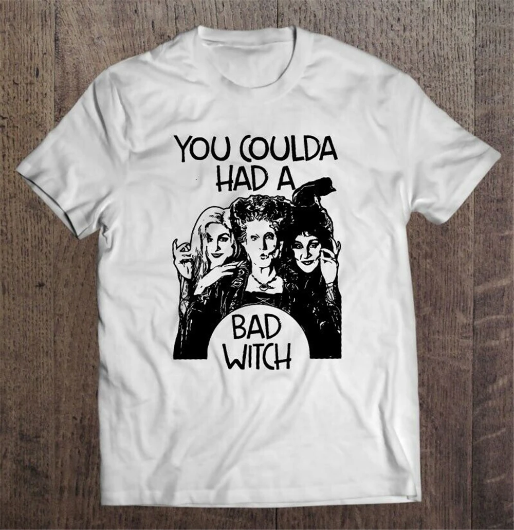 You Coulda Had A Bad Witch Hocus Pocus Хэллоуин Мужская футболка S 3Xl высокого качества|Мужские