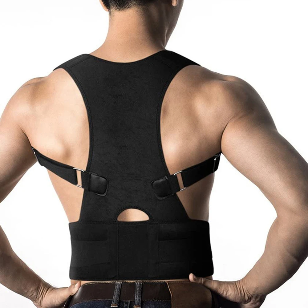 

Better Sitting 10 Magnets Straightener Round Shoulder Magnetic Posture Correction Clavicle Support Brace Back Belt For Men Women