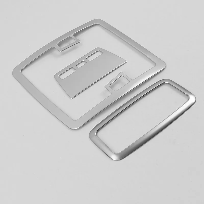 

For Toyota Corolla 2014 2015 Car Front Rear Reading Lampshade Light Frame Cover Trim Accessories ABS Chrome 3Pieces