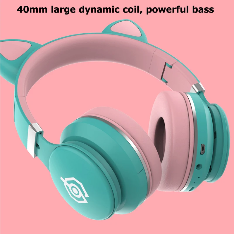 Bluetooth гарнитура с изображением милого кота 5 0|Наушники и гарнитуры| |