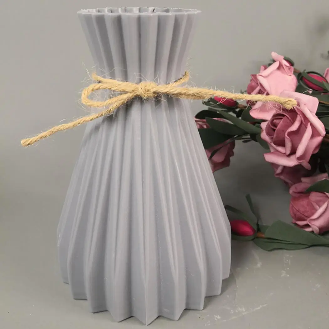 

Vase Plastic Handicraft Rattan-like Plastic Flower Vase Plant Holder Decoration Home Plastic Imitation Ceramic Flower Pot